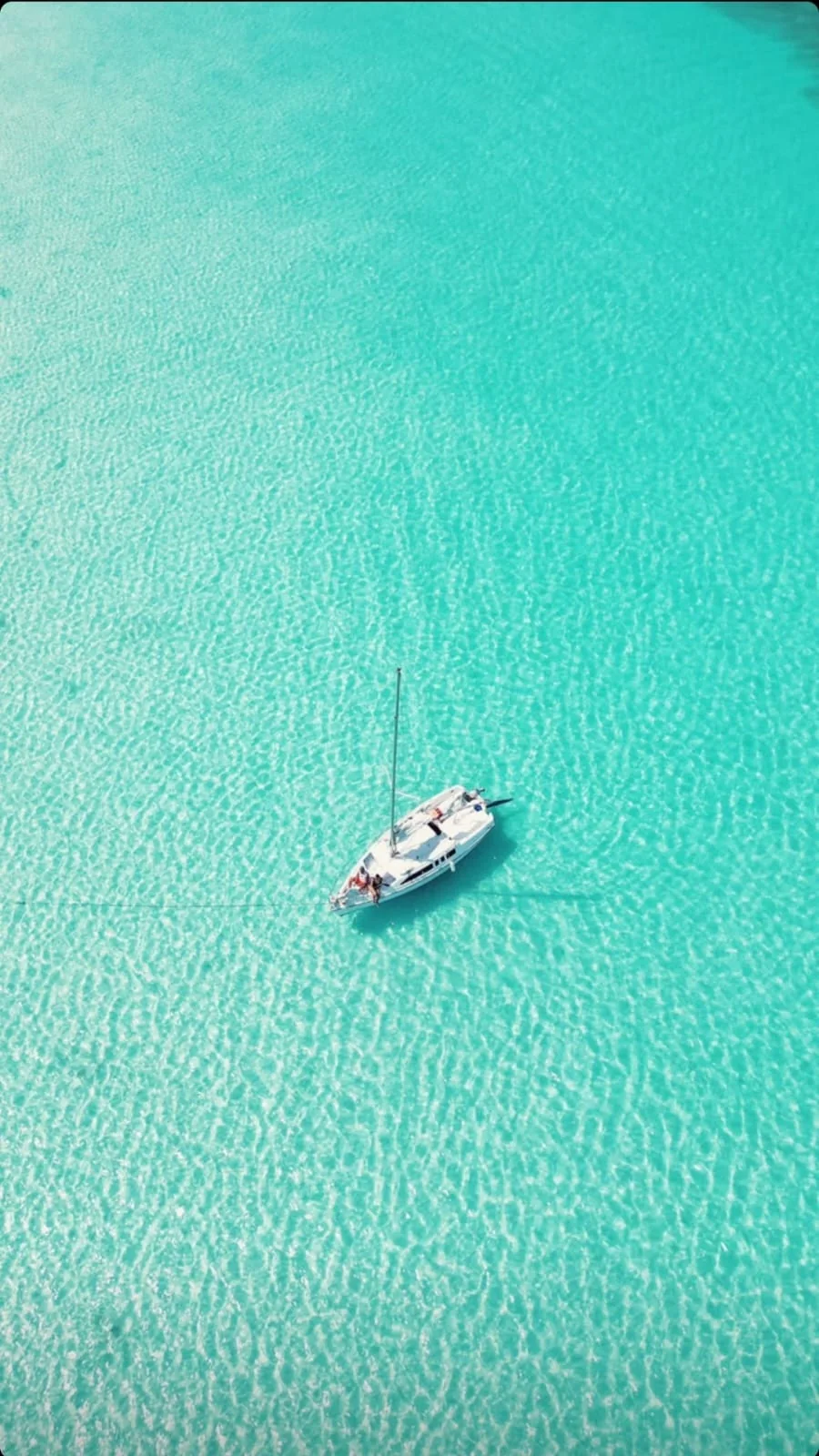 sailing in a sailboat bacalar