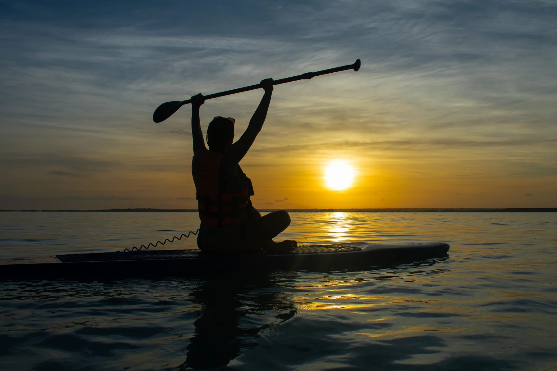 paddle sunrise