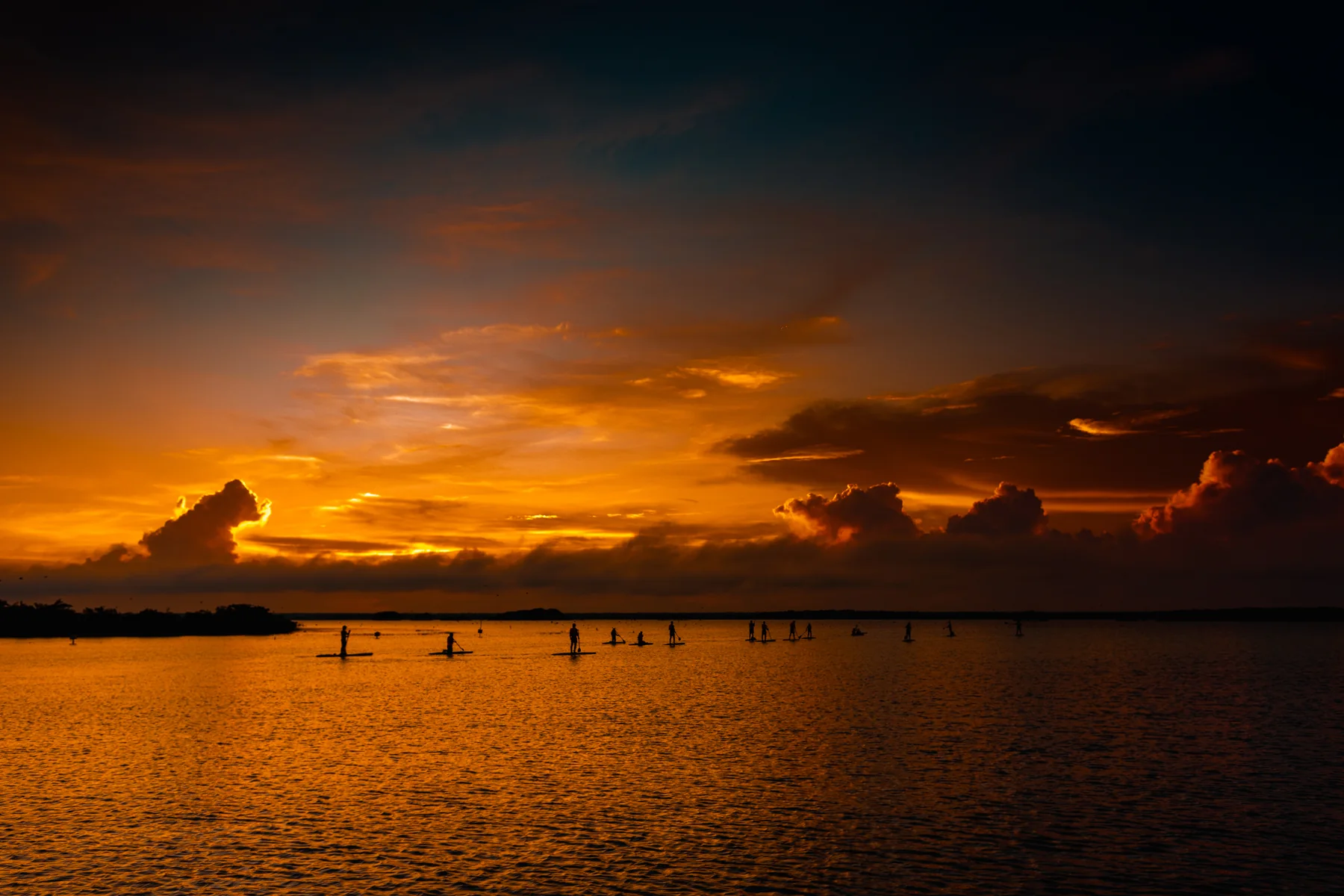 peddelen zonsopgang bacalar
