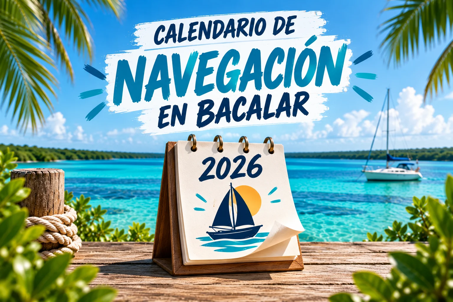 Calendrier de navigation à Bacalar 2026